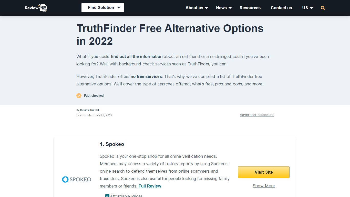 TruthFinder Free Alternative [Best Options In 2022] - Review42