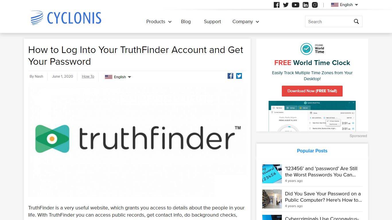 How to Log Into Your TruthFinder Account and Get Your Password